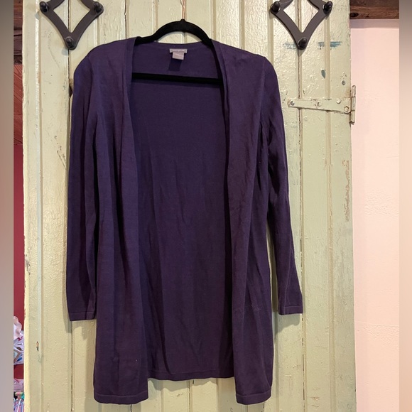 Ann Taylor light grape cardigan - Picture 1 of 4